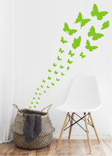Load image into Gallery viewer, LIME GREEN BUTTERFLY WALL STICKERS
