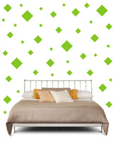 Load image into Gallery viewer, SQUARE WALL STICKERS IN LIME GREEN
