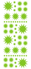 Load image into Gallery viewer, LIME GREEN STARBURST WALL STICKERS
