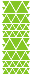 LIME GREEN TRIANGLE STICKERS