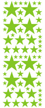 Load image into Gallery viewer, LIME GREEN STAR DECALS
