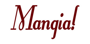 MANGIA ITALIAN WORD WALL DECAL IN MAROON