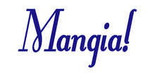 Load image into Gallery viewer, MANGIA ITALIAN WORD WALL DECAL IN ROYAL BLUE
