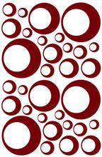 Load image into Gallery viewer, MAROON BUBBLE STICKERS
