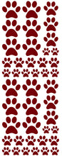Load image into Gallery viewer, MAROON PAW PRINT DECALS
