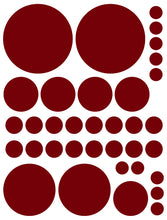 Load image into Gallery viewer, MAROON POLKA DOT WALL DECALS

