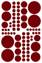 Load image into Gallery viewer, MAROON POLKA DOT DECALS
