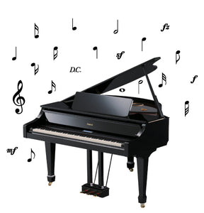 MUSICAL NOTES WALL STICKERS