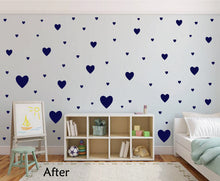 Load image into Gallery viewer, NAVY BLUE HEART STICKERS
