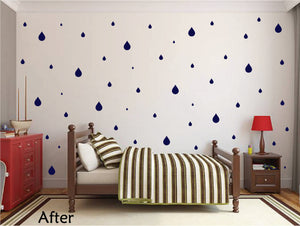 NAVY BLUE WALL GRAPHICS