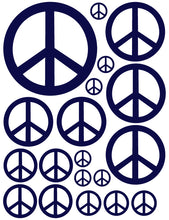 Load image into Gallery viewer, NAVY BLUE PEACE SIGN WALL DECAL

