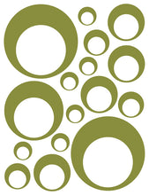 Load image into Gallery viewer, OLIVE GREEN BUBBLE DECALS
