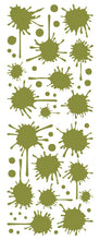 Load image into Gallery viewer, OLIVE GREEN PAINT SPLATTER DECAL
