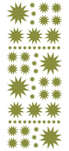 Load image into Gallery viewer, OLIVE GREEN STARBURST WALL STICKERS
