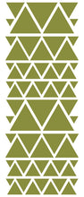 Load image into Gallery viewer, OLIVE GREEN TRIANGLE STICKERS
