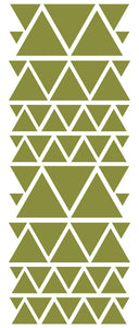 OLIVE GREEN TRIANGLE STICKERS