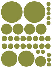Load image into Gallery viewer, OLIVE GREEN POLKA DOT WALL DECALS

