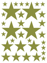 Load image into Gallery viewer, OLIVE GREEN STAR WALL DECALS
