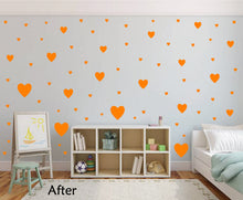 Load image into Gallery viewer, ORANGE HEART STICKERS
