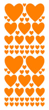 Load image into Gallery viewer, ORANGE HEART WALL STICKERS

