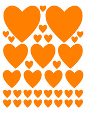 Load image into Gallery viewer, ORANGE HEART WALL DECALS
