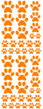 Load image into Gallery viewer, ORANGE PAW PRINT DECALS
