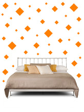 Load image into Gallery viewer, SQUARE WALL STICKERS IN ORANGE
