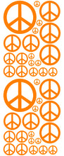 Load image into Gallery viewer, ORANGE PEACE SIGN DECAL
