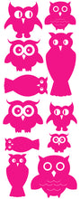 Load image into Gallery viewer, OWL WALL DECALS HOT PINK
