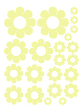 Load image into Gallery viewer, PALE YELLOW DAISY WALL DECALS
