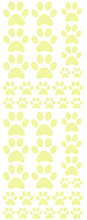 Load image into Gallery viewer, PALE YELLOW PAW PRINT DECALS
