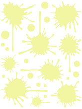 Load image into Gallery viewer, PALE YELLOW PAINT SPLATTER WALL DECAL
