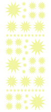 Load image into Gallery viewer, PALE YELLOW STARBURST WALL STICKERS
