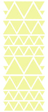 Load image into Gallery viewer, PALE YELLOW TRIANGLE STICKERS
