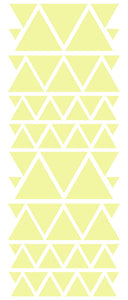 PALE YELLOW TRIANGLE STICKERS