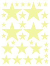 Load image into Gallery viewer, PALE YELLOW STAR WALL DECALS
