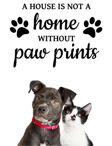 PETS PAW PRINT WALL DECAL
