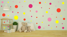 Load image into Gallery viewer, PINK YELLOW AND ORANGE WALL STICKERS
