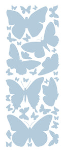 POWDER BLUE BUTTERFLY WALL DECALS