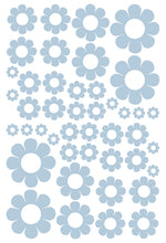 Load image into Gallery viewer, POWDER BLUE DAISY WALL STICKERS
