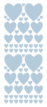 Load image into Gallery viewer, POWDER BLUE HEART WALL STICKERS
