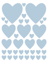 Load image into Gallery viewer, POWDER BLUE HEART WALL DECALS
