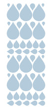 Load image into Gallery viewer, POWDER BLUE RAINDROP WALL STICKERS
