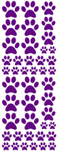 Load image into Gallery viewer, PURPLE PAW PRINT DECALS
