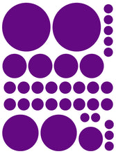 Load image into Gallery viewer, PURPLE POLKA DOT WALL DECALS
