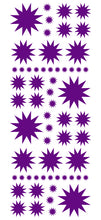 Load image into Gallery viewer, PURPLE STARBURST WALL STICKERS
