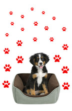 Load image into Gallery viewer, RED PAW PRINT STICKERS
