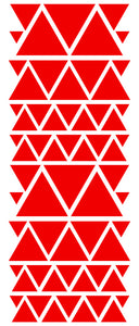 RED TRIANGLE STICKERS