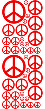Load image into Gallery viewer, RED PEACE SIGN DECAL

