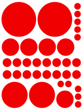 Load image into Gallery viewer, RED POLKA DOT DECALS
